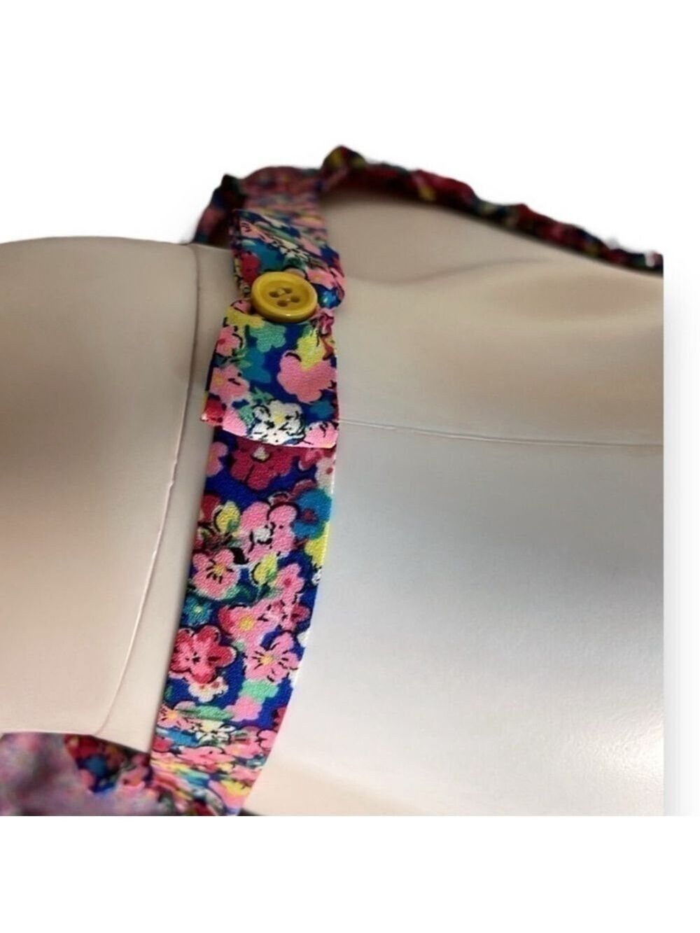Sienna Sky Floral Maxi Dress Women's Size Large Sundress Pinks, Blues and Yellow - Picture 8 of 11